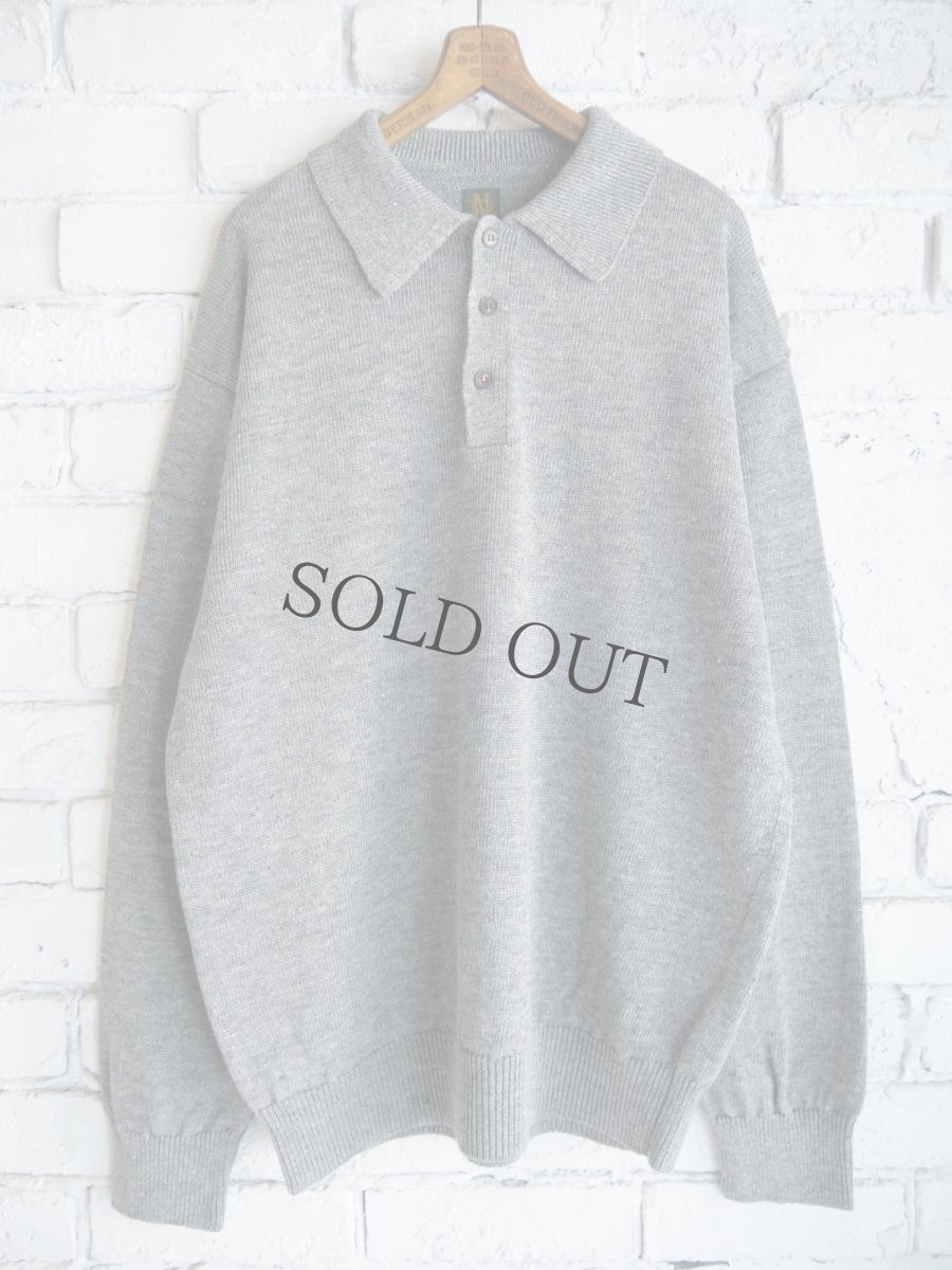 画像1: BATONER【MEN'S】WASHED HIGH COUNT LINEN POLO KNIT バトナー ウォッシュドハイカウントリネンポロニット（BN-25SM-023） (1)