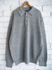 画像1: BATONER【MEN'S】WASHED HIGH COUNT LINEN POLO KNIT バトナー ウォッシュドハイカウントリネンポロニット（BN-25SM-023） (1)