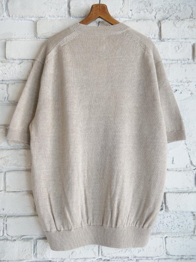 画像3: BATONER【MEN'S】WASHED HIGH COUNT LINEN CREW NECK S/S KNIT バトナー ウォッシュドハイカウントリネンクルーネックショートスリーブニット（BN-25SM-024）