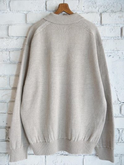 画像3: BATONER【MEN'S】WASHED HIGH COUNT LINEN POLO KNIT バトナー ウォッシュドハイカウントリネンポロニット（BN-25SM-023）