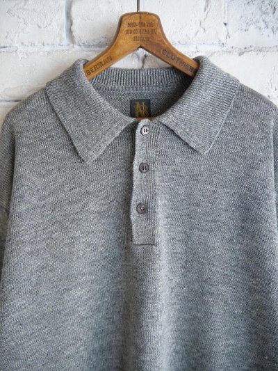 画像2: BATONER【MEN'S】WASHED HIGH COUNT LINEN POLO KNIT バトナー ウォッシュドハイカウントリネンポロニット（BN-25SM-023）