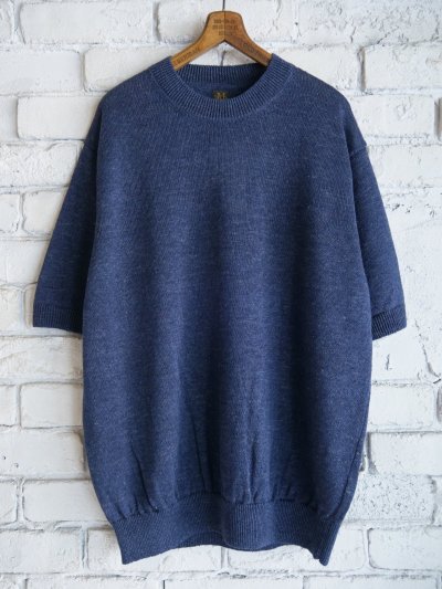 画像1: BATONER【MEN'S】WASHED HIGH COUNT LINEN CREW NECK S/S KNIT バトナー ウォッシュドハイカウントリネンクルーネックショートスリーブニット（BN-25SM-024）