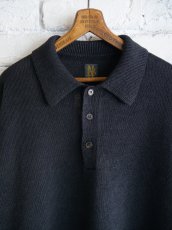 画像2: BATONER【MEN'S】WASHED HIGH COUNT LINEN POLO KNIT バトナー ウォッシュドハイカウントリネンポロニット（BN-25SM-023） (2)