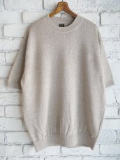 画像1: BATONER【MEN'S】WASHED HIGH COUNT LINEN CREW NECK S/S KNIT バトナー ウォッシュドハイカウントリネンクルーネックショートスリーブニット（BN-25SM-024） (1)