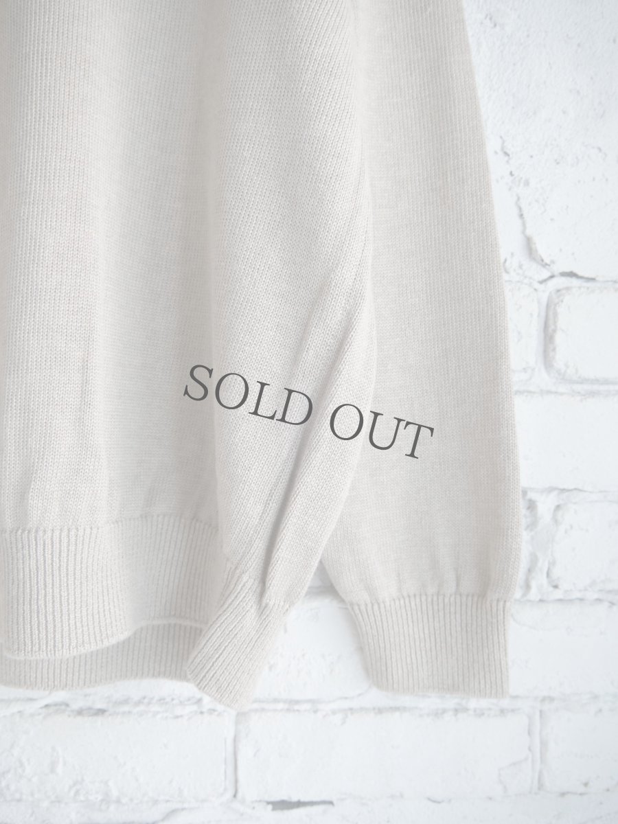 画像3: BATONER【MEN'S】WASHED HIGH COUNT LINEN CREW NECK KNIT バトナー ウォッシュドハイカウントリネンクルーネックニット（BN-25SM-021） (3)