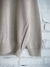 画像3: BATONER【MEN'S】WASHED HIGH COUNT LINEN CREW NECK KNIT バトナー ウォッシュドハイカウントリネンクルーネックニット（BN-25SM-021） (3)