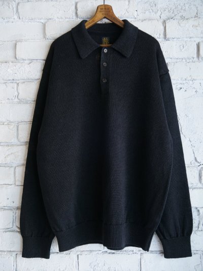 画像1: BATONER【MEN'S】WASHED HIGH COUNT LINEN POLO KNIT バトナー ウォッシュドハイカウントリネンポロニット（BN-25SM-023）