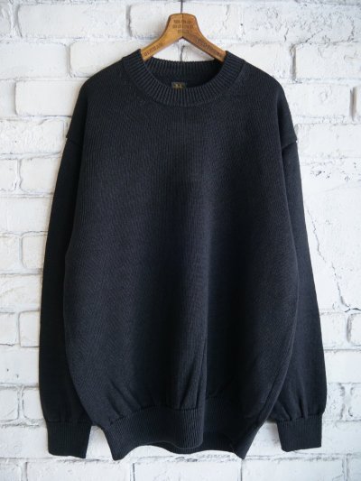 画像1: BATONER【MEN'S】WASHED HIGH COUNT LINEN CREW NECK KNIT バトナー ウォッシュドハイカウントリネンクルーネックニット（BN-25SM-021）