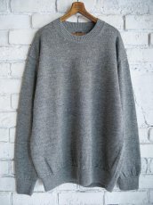 画像1: BATONER【MEN'S】WASHED HIGH COUNT LINEN CREW NECK KNIT バトナー ウォッシュドハイカウントリネンクルーネックニット（BN-25SM-021） (1)