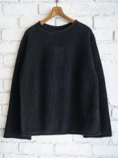 画像1: BATONER【WOMEN'S】WASHED HIGH COUNT LINEN SIGNATURE ROLL NECK KNIT バトナー ウォッシュドハイカウントリネンシグネチャーロールネックニット（BN-25SL-024） (1)