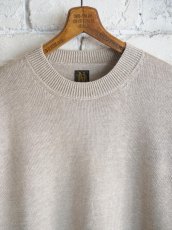 画像2: BATONER【MEN'S】WASHED HIGH COUNT LINEN CREW NECK S/S KNIT バトナー ウォッシュドハイカウントリネンクルーネックショートスリーブニット（BN-25SM-024） (2)