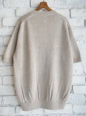 画像4: BATONER【MEN'S】WASHED HIGH COUNT LINEN CREW NECK S/S KNIT バトナー ウォッシュドハイカウントリネンクルーネックショートスリーブニット（BN-25SM-024） (4)