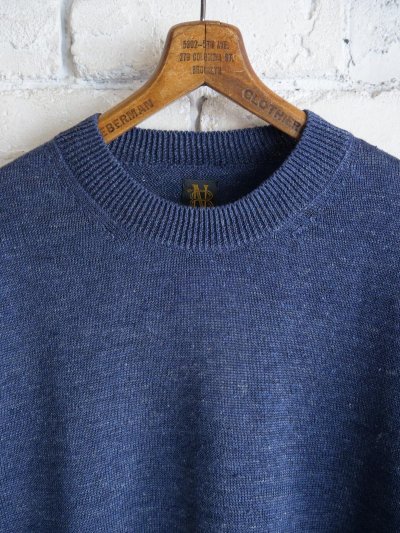 画像2: BATONER【MEN'S】WASHED HIGH COUNT LINEN CREW NECK S/S KNIT バトナー ウォッシュドハイカウントリネンクルーネックショートスリーブニット（BN-25SM-024）