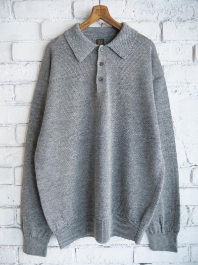 画像1: BATONER【MEN'S】WASHED HIGH COUNT LINEN POLO KNIT バトナー ウォッシュドハイカウントリネンポロニット（BN-25SM-023）