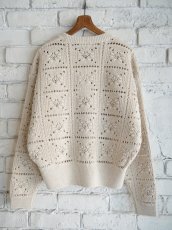 画像5: BATONER【WOMEN'S】GRASSY RACE CREW NECK KNIT バトナー グラッシーレースクルーネックニット（BN-25SL-027） (5)