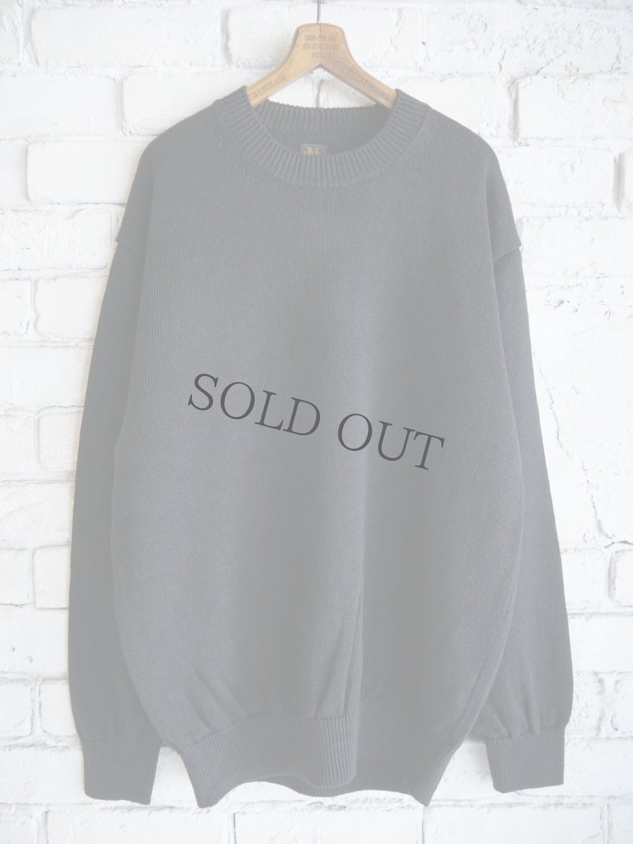 画像1: BATONER【MEN'S】WASHED HIGH COUNT LINEN CREW NECK KNIT バトナー ウォッシュドハイカウントリネンクルーネックニット（BN-25SM-021） (1)