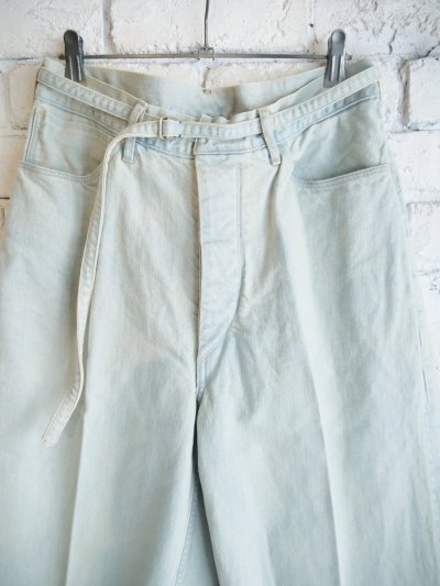 画像2: blurhms（レディース） 12.9oz Denim Narrow-belt Pants ブラームス 12.9オンスデニムナローベルトパンツ（BHS25USD）