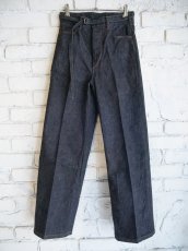 画像1: blurhms（レディース） 12.9oz Denim Narrow-belt Pants ブラームス 12.9オンスデニムナローベルトパンツ（BHS25S003） (1)