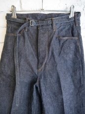 画像2: blurhms（レディース） 12.9oz Denim Narrow-belt Pants ブラームス 12.9オンスデニムナローベルトパンツ（BHS25S003） (2)