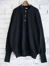 画像1: A.PRESSE Cotton Knit L/S Polo shirt アプレッセ コットンニットロングスリーブポロシャツ (24SAP-03-02K) (1)