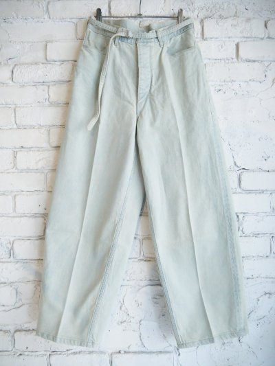 画像1: blurhms（レディース） 12.9oz Denim Narrow-belt Pants ブラームス 12.9オンスデニムナローベルトパンツ（BHS25USD）