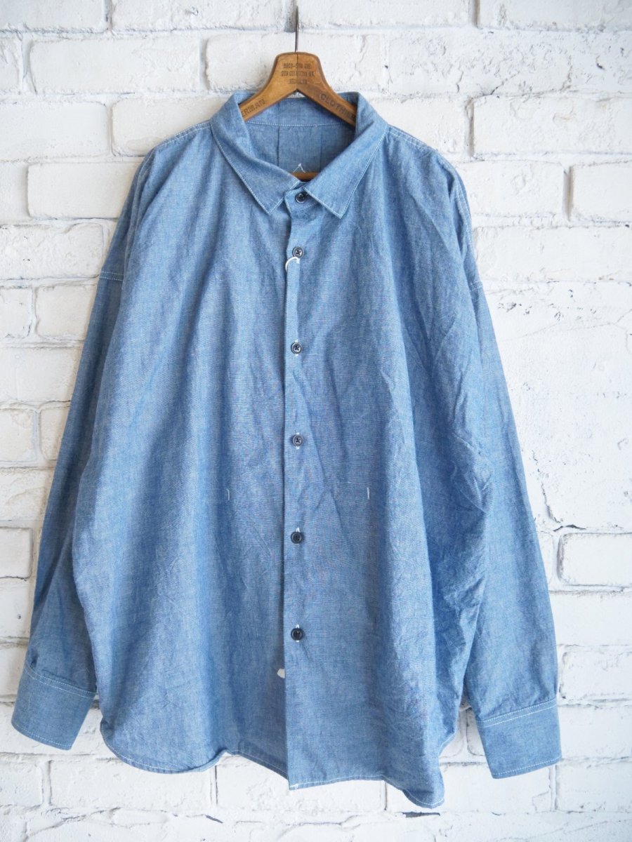 画像1: Gurank Chambray shirts  グランク シャンブレーシャツ(25A10C) (1)