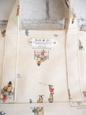 画像2: R&D.M.Co- / OLDMAN'S TAILOR BROWN BEARS TOTE BAG（S）オールドマンズテーラー アールアンドディーエムコー ブラウンベアトートバッグ S（7233a） (2)