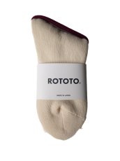 画像4: ROTOTO WASHI PILE CREW SOCKS ロトト 和紙パイルクルーソックス（R1511-241） (4)