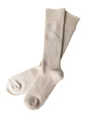 画像8: ROTOTO LINEN COTTON RIBBED CREW SOCKS ロトト リネンコットンリブドクルーソックス（R1461-231） (8)