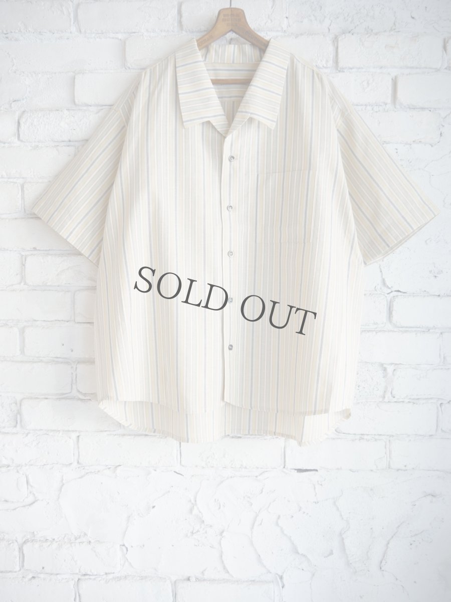画像1: Gorsch Vintage Fabric Collar Short Sleeve Shirt  ゴーシュ ヴィンテージファブリックカラーショートスリーブシャツ (13-1ST-SH01-VIN) (1)