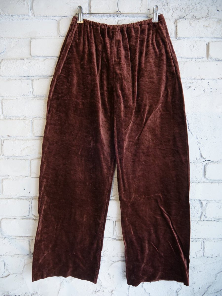 画像1: quitan VELOUR EASY PANTS キタン ベロアイージーパンツ（5140019） (1)