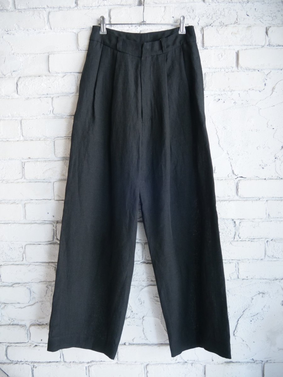 画像1: R&D.M.Co- / OLDMAN'S TAILOR DENSELY LINEN WIDE TUCK PANTS オールドマンズテーラー アールアンドディーエムコー デンズリーリネンワイドタックパンツ（7309bs） (1)