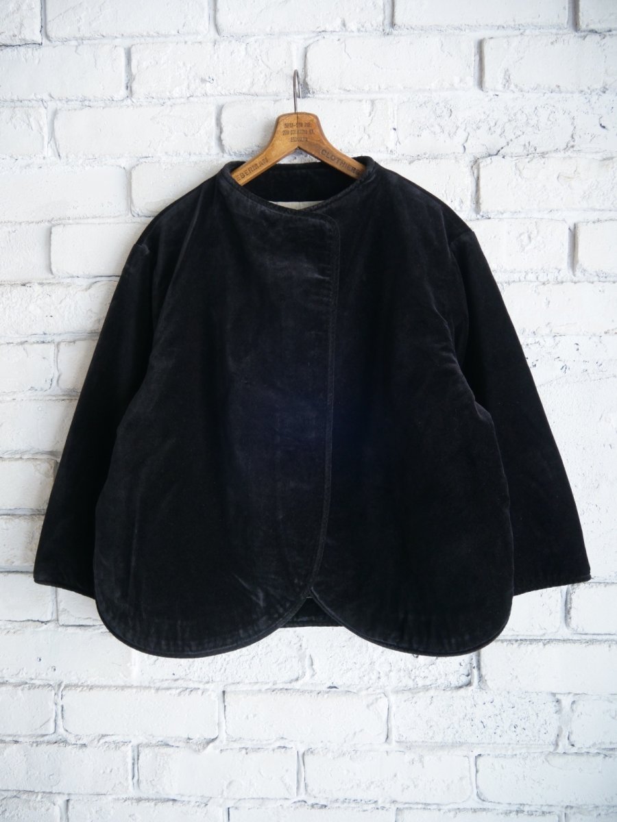 画像1: R&D.M.Co- / OLDMAN'S TAILOR B.B. VELVET OVERLAP JACKET  オールドマンズテーラーアールアンドディーエムコー ブラウンベアオーバーラップジャケット(7214bs) (1)