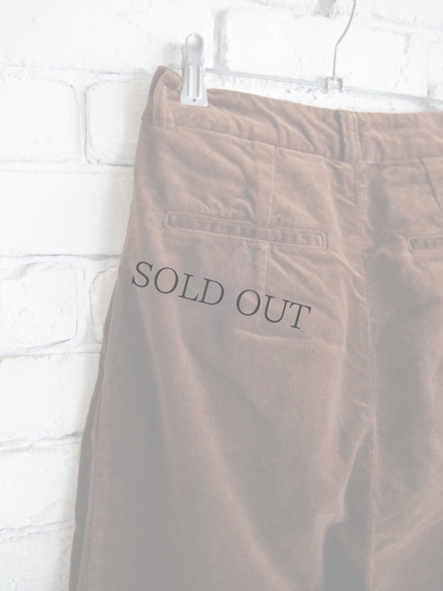 画像5: R&D.M.Co- / OLDMAN'S TAILOR VELVET TUCK WIDE PANTS オールドマンズテーラー アールアンドディーエムコー ベルベットタックワイドパンツ（7215as） (5)