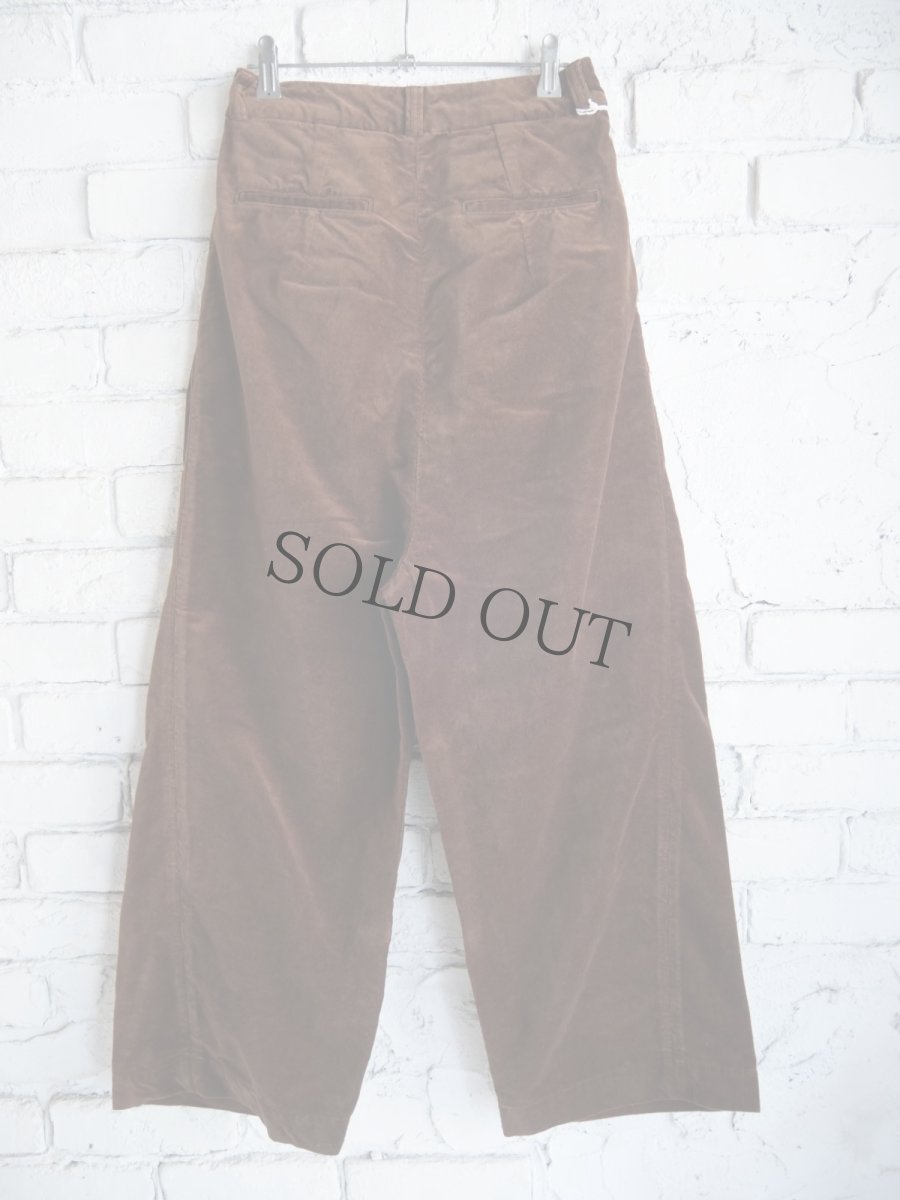 画像7: R&D.M.Co- / OLDMAN'S TAILOR VELVET TUCK WIDE PANTS オールドマンズテーラー アールアンドディーエムコー ベルベットタックワイドパンツ（7215as） (7)
