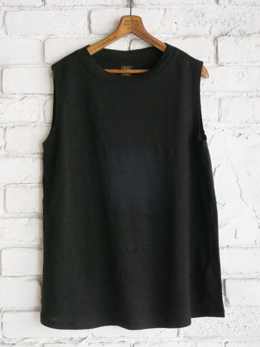 画像1: BATONER【WOMEN'S】NORMANDY LINEN A-LINE NO SLEEVEバトナーノルマンディーリネンAラインノースリーブ（BN-25SL-057） (1)
