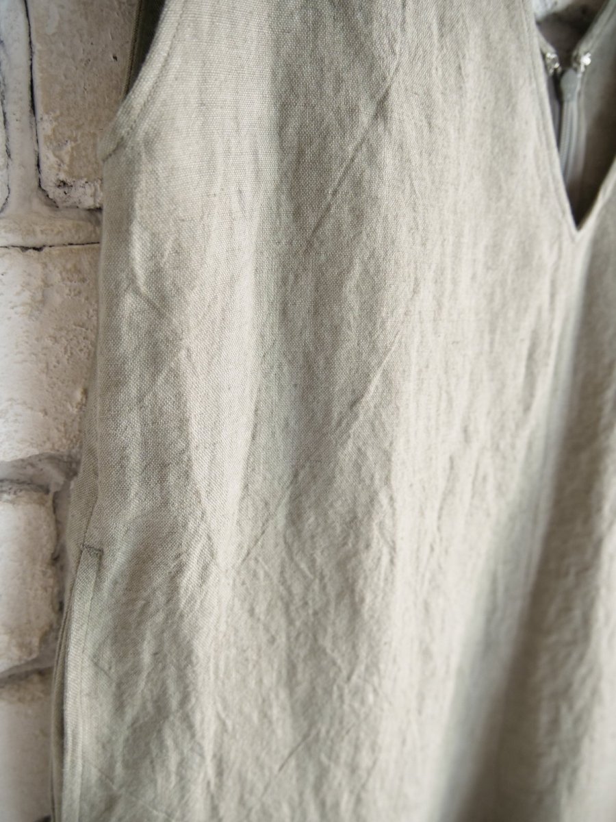 画像4: blurhms（レディース）Ramie Linen V-Overalls ブラームス ラミーリネンVネックオーバーオール（BHSW25S11） (4)