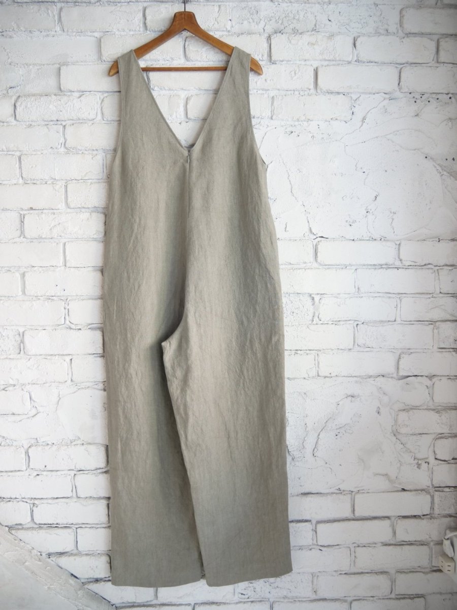 画像5: blurhms（レディース）Ramie Linen V-Overalls ブラームス ラミーリネンVネックオーバーオール（BHSW25S11） (5)