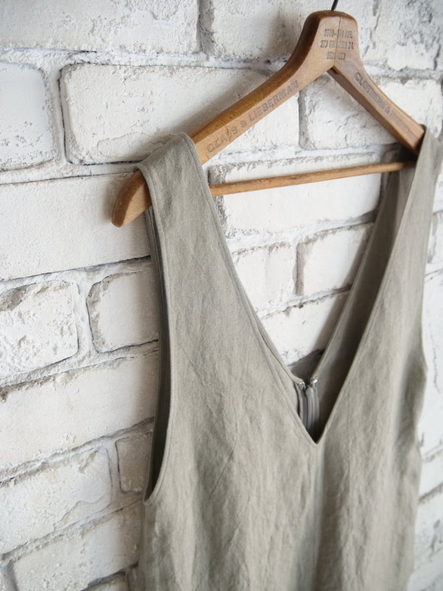 画像3: blurhms（レディース）Ramie Linen V-Overalls ブラームス ラミーリネンVネックオーバーオール（BHSW25S11） (3)