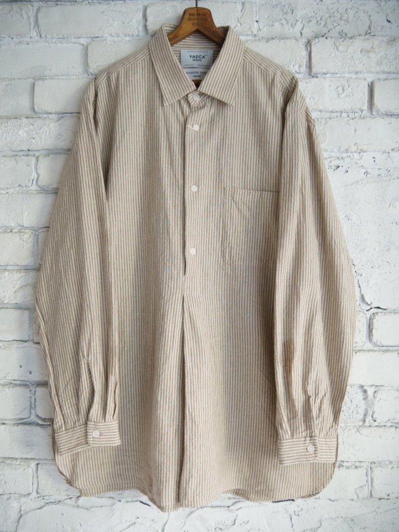 画像1: 【SALE】YAECA (45110) ヤエカ プルオーバーロングシャツ