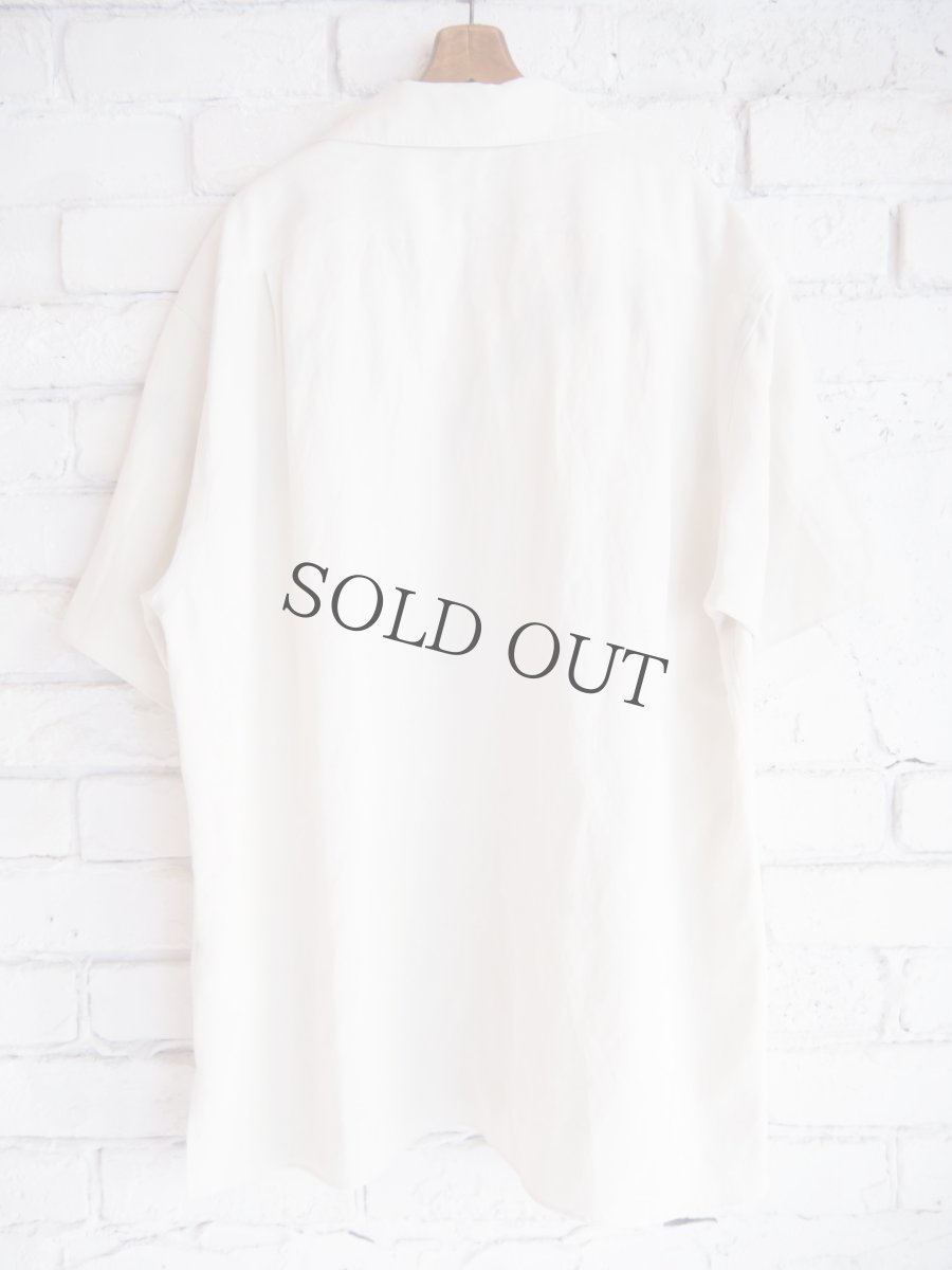 画像5: A.PRESSE Silk Linen Open Collar S/S Shirt アプレッセ シルクリネンオープンカラーショートスリーブシャツ (25SAP-02-06H) (5)