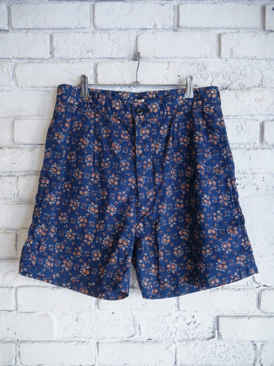 画像1: OUTIL FLOWER PRINT SHORT ウティ フラワープリントショーツ (OV-P036) (1)
