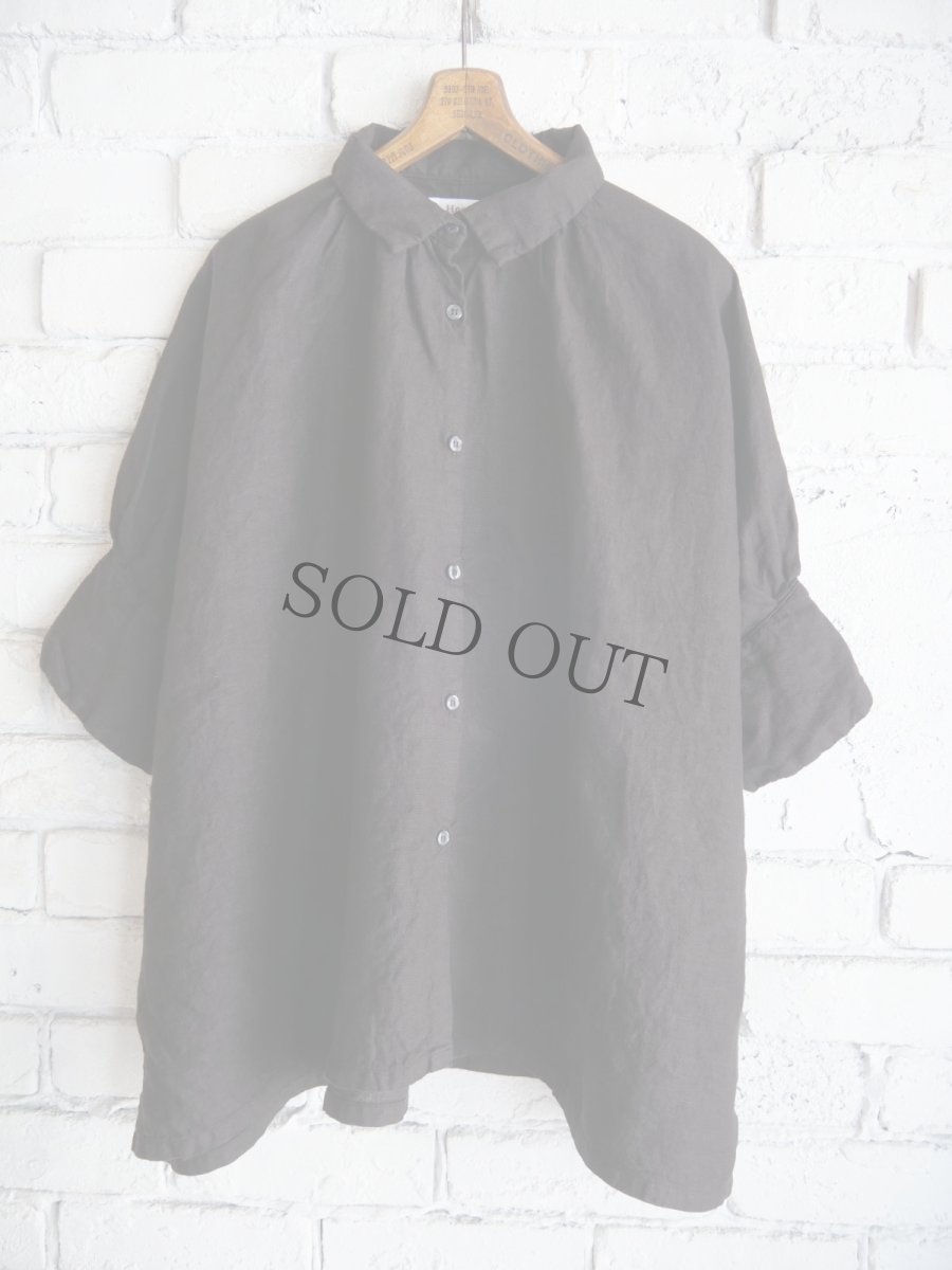 画像1: Honnete H/SLV Gather Shirt オネット ハーフスリーブギャザーシャツ （HO-25SS S2） (1)