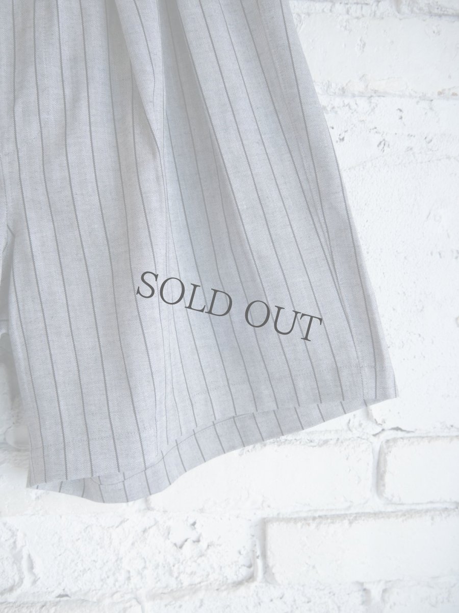画像4: NEAT Cotton Herringbone Stripe Big Trunks Shorts ニート コットンヘリンボーンストライプビッグトランクスショーツ（25-01HSBTS） (4)