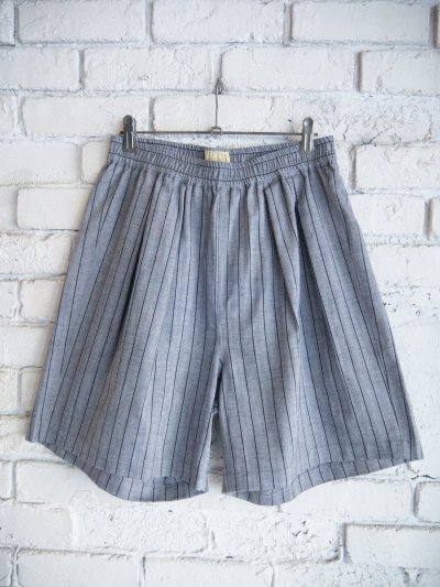 画像1: NEAT Cotton Herringbone Stripe Big Trunks Shorts ニート コットンヘリンボーンストライプビッグトランクスショーツ（25-01HSBTS）