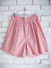 画像1: NEAT Cotton Windowpane Big Trunks Shorts ニート コットンウィンドウペンビッグトランクスショーツ（25-01CWBTS） (1)