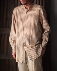 画像7: MAATEE&SONS BAND COLLAR SHIRTS マーティーアンドサンズ  バンドカラーシャツ（MT5103-0619A） (7)