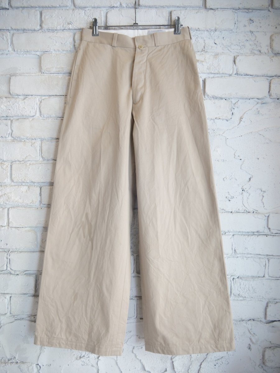画像1: YAECA 【WOMEN'S】（65608）ヤエカ チノワイドパンツ (1)