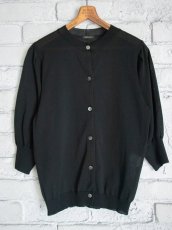 画像1: R&D.M.Co- / OLDMAN'S TAILOR ICE COTTON PUFF SLEEVE CARDIGAN オールドマンズテーラー アールアンドディーエムコー アイスコットンパフスリーブカーディガン（7471） (1)