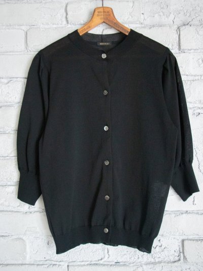 画像1: R&D.M.Co- / OLDMAN'S TAILOR ICE COTTON PUFF SLEEVE CARDIGAN オールドマンズテーラー アールアンドディーエムコー アイスコットンパフスリーブカーディガン（7471）